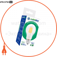 LED лампа LEDEX 4W, Е27, А60, 4000К, FILAMENT, IC - driver