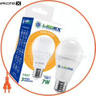 LED лампа LEDEX 7W, E27, 665lm, 3000К, 270град, чіп: Epistar (Тайвань)