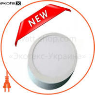 Світлодіодний світильник LEDEX, коло, накладної, 22W, 6500К холодно білий, матове скло, Напруга: AC100-265V, алюміній, тонкий