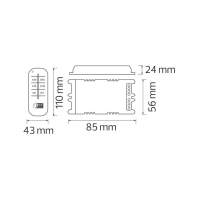 Пульт для люстр трьохлінійний CONTROLLER-3 max 300W, Horoz Electric, 105-001-0003-010