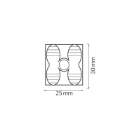 Роз’єм 2-х полюсний 2.5 мм WIRE SPRING-2/2.5, Horoz Electric, 106-002-0025-010