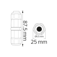 Клема вологозахисна IP68 CONNECTOR-1, Horoz Electric, 106-004-0001-010