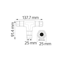 Клема вологозахисна IP68 CONNECTOR-2, Horoz Electric, 106-004-0002-010