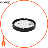 Світильник ERKA 1 065 LED-Black, настінний, 12 W, 4200K, круглий, прозорий, IP 65