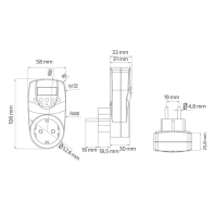Електронний таймер тижневий TIMER-2, Horoz Electric, 108-002-0001-010