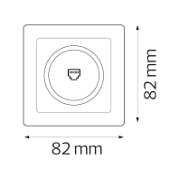 Розетка комп’ютерна біла TINA, Horoz Electric, 112-005-0014-010