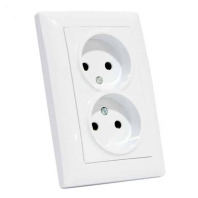 Розетка встроенная второй. 16А 250V белая