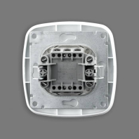 Вимикач 1-клавішний білий ELA, Horoz Electric, 112-007-0001-010