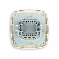 Вимикач 2-клавішний з підсвіткою золото ELA, Horoz Electric, 112-007-0004-030