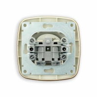 Розетка одинарна без заземленням чорний-золото ELA, Horoz Electric, 112-007-0005-040