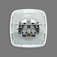 Розетка одинарна з заземленням біла ELA, Horoz Electric, 112-007-0006-010