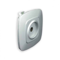 Розетка ТВ срібло ELA, Horoz Electric, 112-007-0009-020