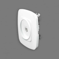 Розетка телефонна біла ELA, Horoz Electric, 112-007-0010-010