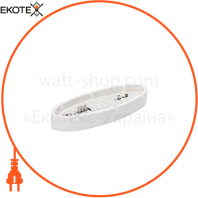 Світильник ERKA 1165LED, настінний, 12 W, 6000K, овальний, прозорий, IP 65, ERKA, 116508
