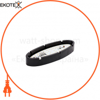 Світильник ERKA 1165LED-Black-B, настінний, 12 W, 4200K, овальний, білий, IP 65, ERKA, 116517