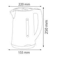 Електрочайник KETTLE-3 білий, Horoz Electric, 119-003-0001-010