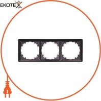 Рамка e.lux.10064L.3.fr.anthracite 3-місна, "антрацит", Enext, ins0040056