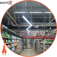 LED-світильник лінійний, колір корпусу - графіт, 36W, 4032Lm, 6000K, Ledlife, LD-1500-C-G-S
