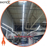 LED-світильник лінійний, колір корпусу - графіт, 36W, 4032Lm, 3000K, Ledlife, LD-1500-W-G-S