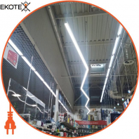 LED-світильник лінійний, колір корпусу - графіт, 46W, 6048Lm, 4000K, Ledlife, LD-1500-N-G-W