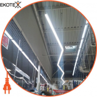 LED-світильник лінійний, колір корпусу - чорний, 46W, 6048Lm, 4000K, Ledlife, LD-1500-N-B-S