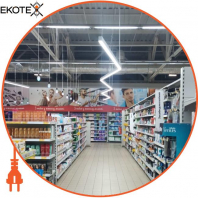LED-світильник лінійний, колір корпусу - сріблястий, 54W, 6944Lm, 6000K, Ledlife, LD-2000-C-S-S