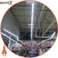 LED-світильник лінійний, колір корпусу - сріблястий, 54W, 6944Lm, 3000K, Ledlife, LD-2000-W-S-W