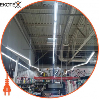 LED-світильник лінійний, колір корпусу - графіт, 54W, 6944Lm, 3000K, Ledlife, LD-2000-W-G-S
