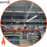 LED-світильник лінійний, колір корпусу - чорний, 54W, 6944Lm, 4000K, Ledlife, LD-2000-N-B-S
