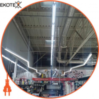 LED-світильник лінійний, колір корпусу - чорний, 54W, 6944Lm, 3000K, Ledlife, LD-2000-W-B-S