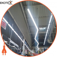 LED-світильник лінійний, колір корпусу - чорний, 54W, 6944Lm, 3000K, Ledlife, LD-2000-W-B-S