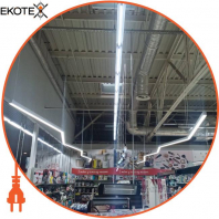 LED-світильник лінійний, колір корпусу - чорний, 20 W, 2240 Lm, 6000K, Ledlife, LD-600-C-B-W