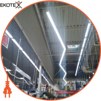 LED-світильник лінійний, колір корпусу - чорний, 20 W, 2240 Lm, 6000K, Ledlife, LD-600-C-B-W