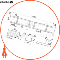 Enext A20-MHA лоток лестнично типа 200х100 1,5 / 1,2 мм длина 3 м