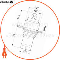 Перемикач e.SB7.82 на 2 положення з ключем NO+NC, Enext, p0810007
