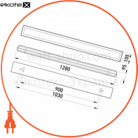 Enext l001010 светильник люминесцентный с призматическим плафоном e.lum.cpw.1.40 1х40w ip65