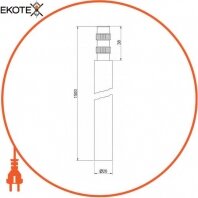 Enext z7542001 шпилька заземления заклепочная d20 (l=1500)