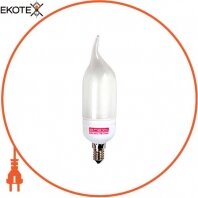 Enext l0640001 лампа энергосберегающая e.save.flame.e14.8.4200.t2, тип flame, патрон е14, 8w, 4200 к, колба т2