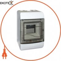 Корпус пластиковий навісний (NT) 18-модульний, однорядний, IP 40, Enext, 6665-118