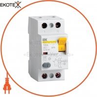 Диференціальний вимикач (ПЗВ) ВД1-63S 2Р 80А 100мА IEK