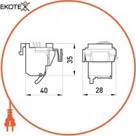 Enext i0020003 дополнительный сигнальный контакт e.industrial.ukm.250.b