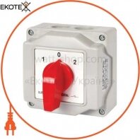 Пакетний перемикач LK16/3.323-ОВ/45 в корпусі, 3p, 1-0-2, 16А, IP44