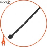 Кабельна стяжка e.ct.stand.400.8.black (100шт), чорна