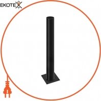 Опора стальная e.street.bollard.st.600.black, высота 600мм, диаметр 60мм, черная