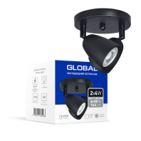 Светильник светодиодный GSL-01C GLOBAL 8W 4100K черный