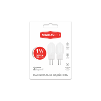 LED лампа Maxus G4 1W яскраве світло 12V AC / DC (2-LED-206), Maxus, 2-LED-206
