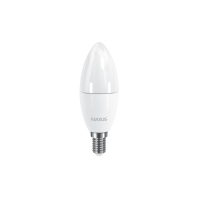 Набір LED ламп Maxus C37 6W тепле світло E14 (по 2 шт.) (2-LED-533-02), Maxus, 2-LED-533-02