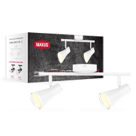 Спот світильник на 2 лампи MAXUS MSL-02C 2x4W 4100K білий, Maxus, 2-MSL-20841-CW