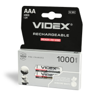 Аккумуляторы Videx HR03/AAA 1000mAh double blister/2pcs 20 шт/уп