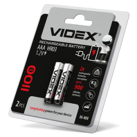 Акумулятори Videx HR03/AAA 1100mAh double blister/2шт, Videx, 23337
